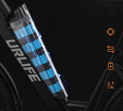 Rower elektryczny miejski URLIFE E26 36V 250W 25km/h 13Ah 55KM